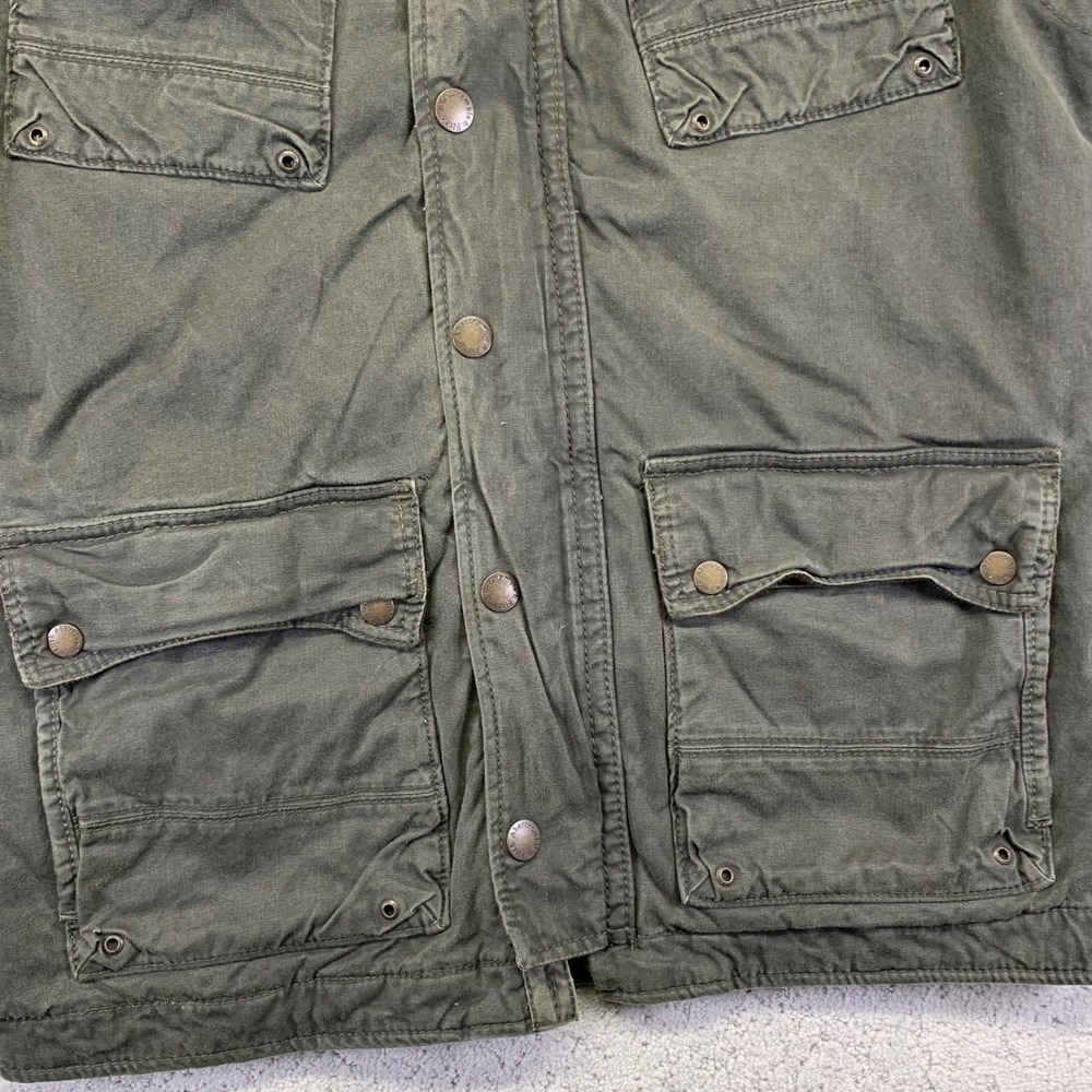 Men's Olive Field Jacket - Classic Utility Coat - Picture 5 of 16